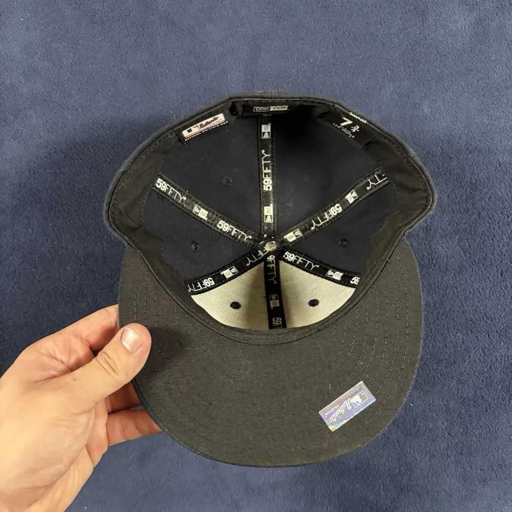 New York Yankees New Era 59FIFTY LOW PROFILE Fitted Hat Cap Sz 7 3/4